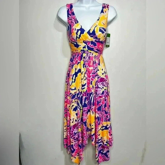 NWT Lily Pulitzer Sloane Midi Dress Catch and Release Size XXS - Picture 1 of 8